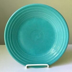 Fiesta Turquoise Blue 9” Luncheon Plate 2006 Homer Laughlin Lead Free Vintage